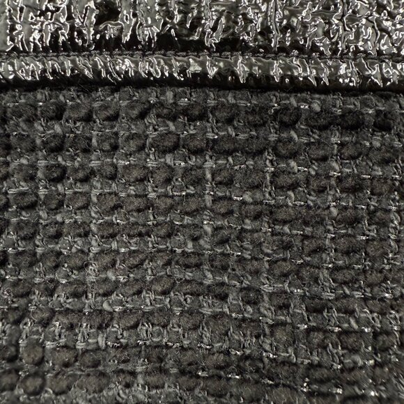 Maje Rinili contrast-trim mini shirtdress in black cotton-blend bouclé-tweed, XS - Picture 4 of 16